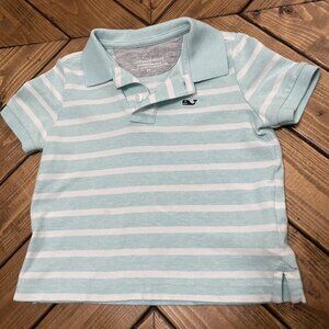 Vineyard Vines Blue And White Striped Polo 3T